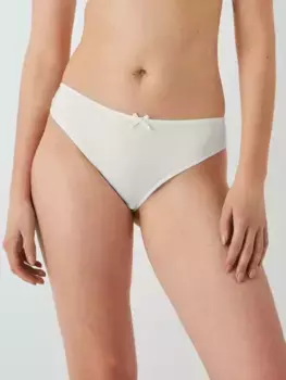 Трусики John Lewis Daisy Lace Brazilian, белый