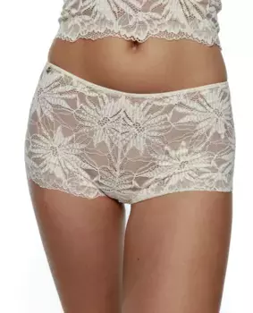 Трусики-кюлоты из цветочного кружева Black Limba, кремовый