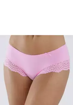 Трусики LASCANA "Aurora" с элегантными кружевными вставками на проемах ног, цвет Lilac