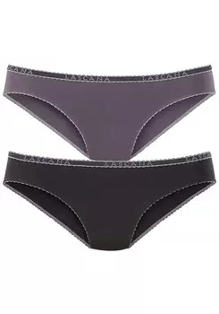 Трусики LASCANA, цвет Lilac/Black