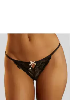 Трусики LASCANA Rio с женственными деталями из жемчуга, кремовый