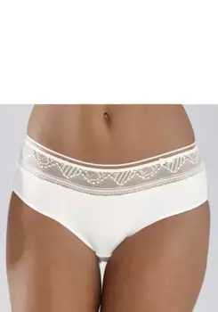 Трусики LASCANA "Tiziana" с кружевом из переработанного полиамида, белый