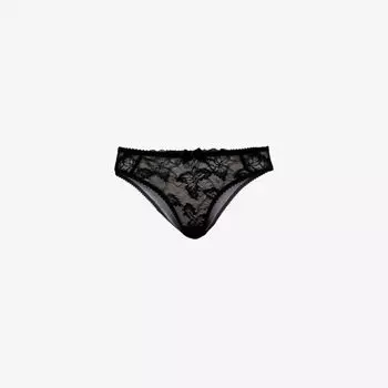 Трусики Leni из сетки и кружева с высокой посадкой Agent Provocateur, черный