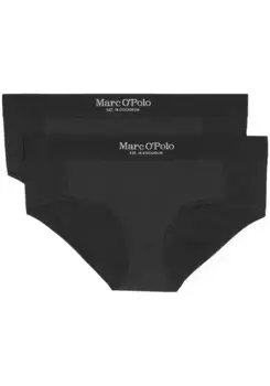 Трусики Marc O'Polo (2 шт.), эластичный пояс с контрастным логотипом, черный