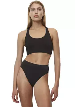 Трусики Marc O'Polo "Athletic Rib" с поясом с логотипом, спортивный дизайн, черный