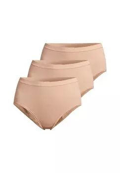Трусики макси, комплект из 3 шт в тонкую рубчик -con-ta-, цвет Ton