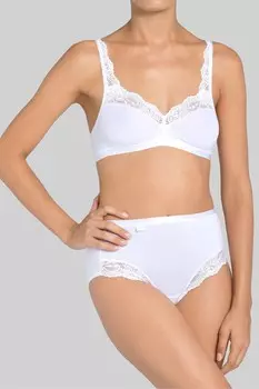 Трусики макси романтика Sloggi, белый