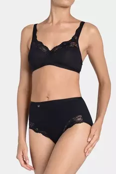 Трусики макси романтика Sloggi, черный