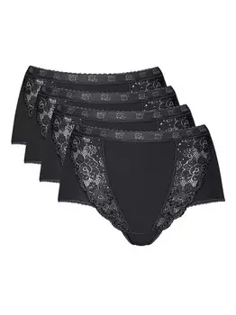 Трусики макси шикарные Sloggi, черный