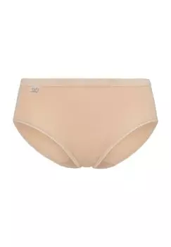 Трусики миди Basic+, мягкий пояс, эластичные вырезы на штанинах, для женщин sloggi, цвет Skin