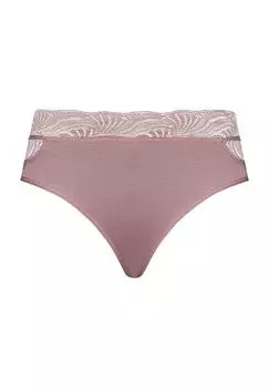 Трусики миди "Cotton Delight", кружевные, женские HANRO, цвет 2312 Woodrose