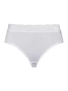 Трусики миди из хлопка восторг Hanro, белый