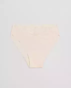 Трусики миди Laser с кружевной отделкой Ysabel Mora, бежевый