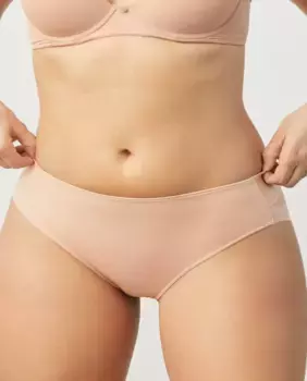 Трусики миди с деталями из тюля Ysabel Mora, цвет Nude