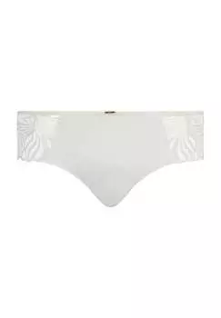 Трусики миди с вышивкой Chantelle, цвет 0lw milk