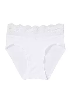 Трусики миди Serena, широкое кружево, женские Sylvia Speidel., белый