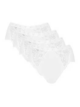 Трусики миди шикарные Sloggi, белый