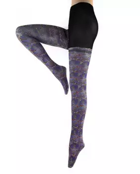 Трусики Motley с фантазийным микропринтом плотностью 20 ден Hyd, мультиколор