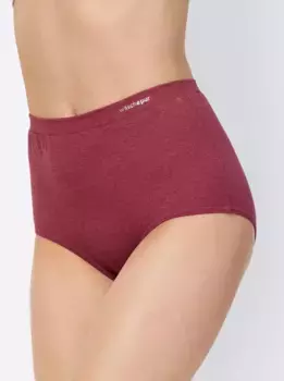 Трусики на талии (4 шт.) Wschepur, цвет 2 X Marine-Meliert + 2 X Dunkelrot-Meliert