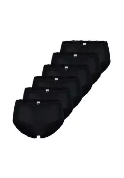 Трусики на талии, набор из 6 шт., уютный Nina von C., черный