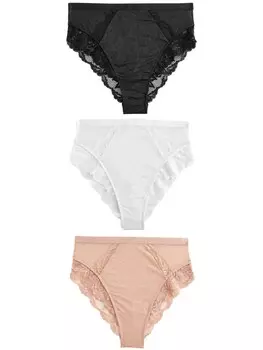 Трусики Next, цвет Beige/Black/White