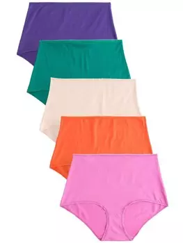 Трусики Next, цвет Cream/Emerald/Purple/Orchid/Dark orange