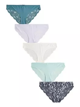 Трусики Next, цвет Cream/Navy/Light blue