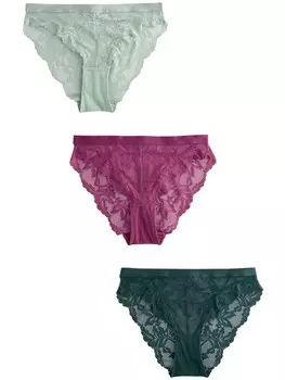 Трусики Next, цвет Fir/Pastel green/Cyclamen