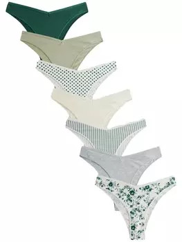 Трусики Next, цвет Grey/Khaki/Fir/White