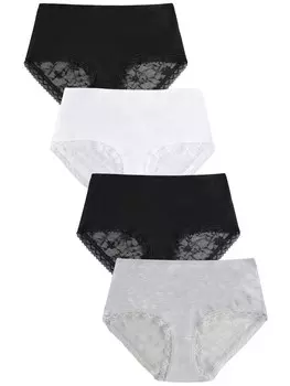 Трусики Next, цвет Light grey/Black/White