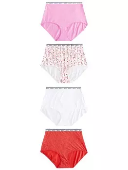 Трусики Next, цвет Light pink/Red/White