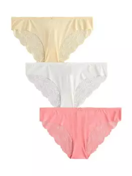 Трусики Next, цвет Light yellow/Rose/White