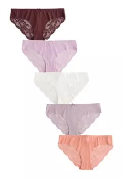 Трусики Next, цвет Mauve/Lavender/Apricot/Wine red/White