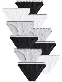Трусики Next, цвет mottled grey/Black/White