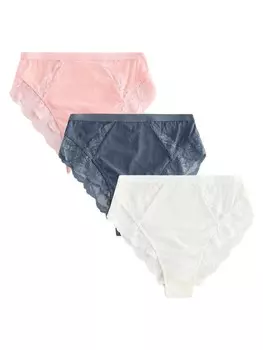 Трусики Next, цвет Navy/Light pink/White