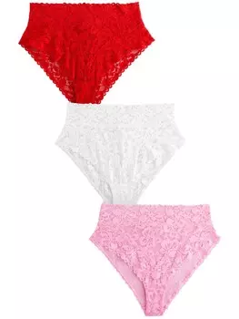 Трусики Next, цвет Pink/Fire red/White