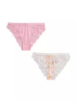 Трусики Next, цвет Pink/Off white