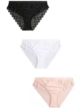 Трусики Next, цвет Rose/Black/White