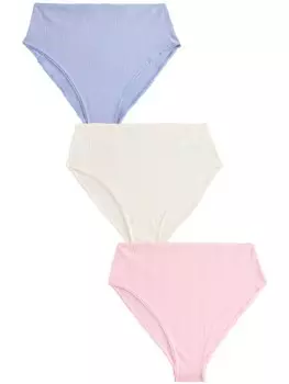 Трусики Next, цвет Sapphire/Dusky pink/White