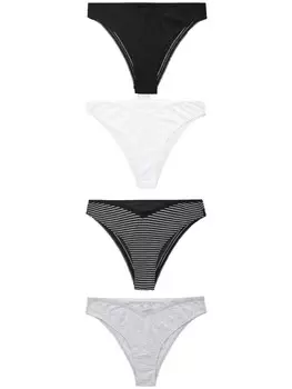 Трусики Next Panty, цвет grey/black/white
