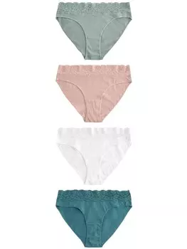 Трусики Next Panty, цвет grey/dusky pink/white
