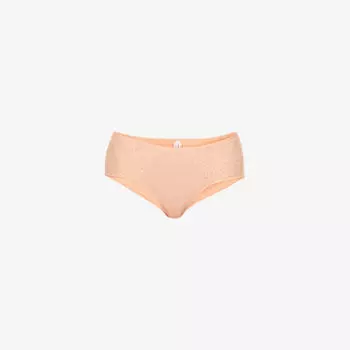 Трусики Norah из эластичного кружева с цветочной вышивкой Chantelle, бежевый