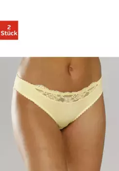 Трусики Nuance (2 шт.) с кружевной вставкой спереди, цвет 2 X Gelb