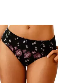 Трусики Nuance с цветочной вышивкой, коричневый