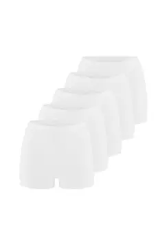 Трусики Pageboy, 5 шт Basic - тонкая рубчик ESGE, белый