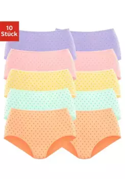 Трусики Petite Fleur (10 шт.) из эластичного хлопка, зеленый