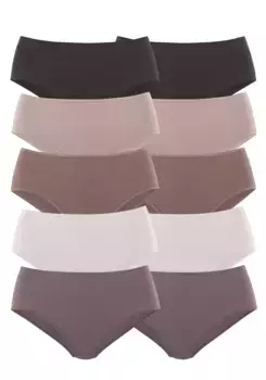 Трусики Petite Fleur (10 шт.) из эластичного хлопка, цвет Pastell