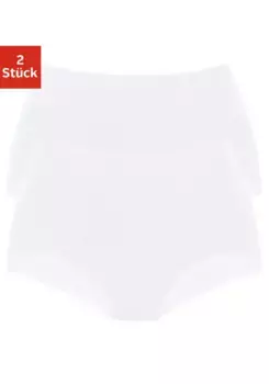 Трусики Petite Fleur (2 шт.), из эластичного хлопка, корректирующее белье, белый