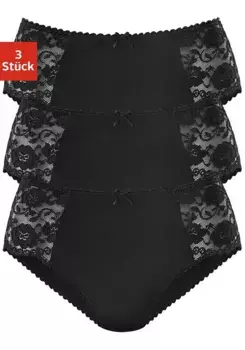 Трусики Petite Fleur (3 шт.), изготовлены из качественного эластичного хлопка, черный