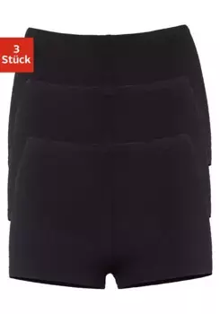 Трусики Petite Fleur (3 шт.), изготовлены из качественного эластичного хлопка, черный